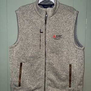 Polo Golf Ralph Lauren Mitsubishi Electric Classic Full Zip Vest - Grey Heather